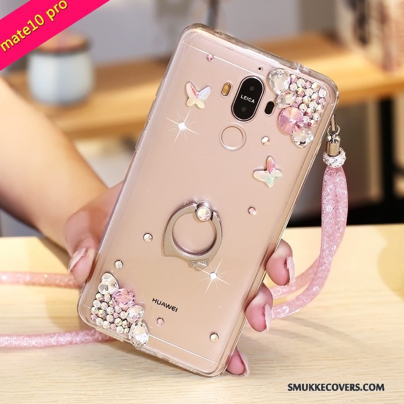 Etui Huawei Mate 10 Pro Beskyttelse Telefonrød, Cover Huawei Mate 10 Pro Strass