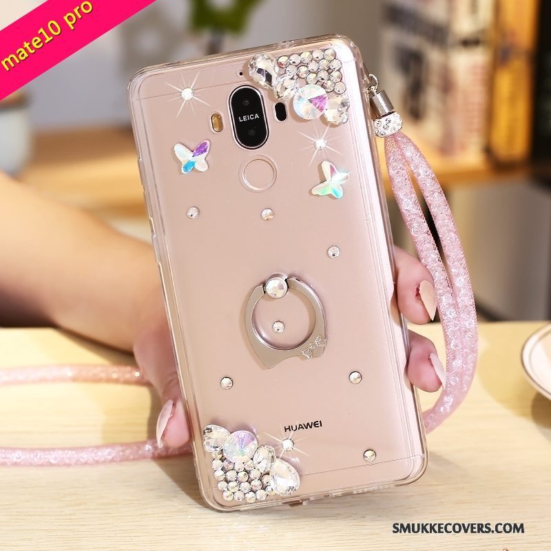 Etui Huawei Mate 10 Pro Beskyttelse Telefonrød, Cover Huawei Mate 10 Pro Strass