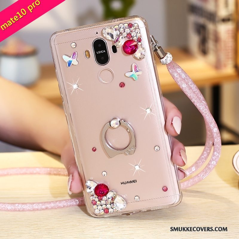 Etui Huawei Mate 10 Pro Beskyttelse Telefonrød, Cover Huawei Mate 10 Pro Strass