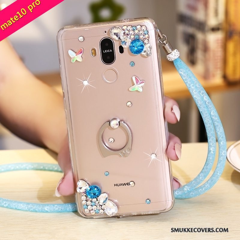 Etui Huawei Mate 10 Pro Beskyttelse Telefonrød, Cover Huawei Mate 10 Pro Strass