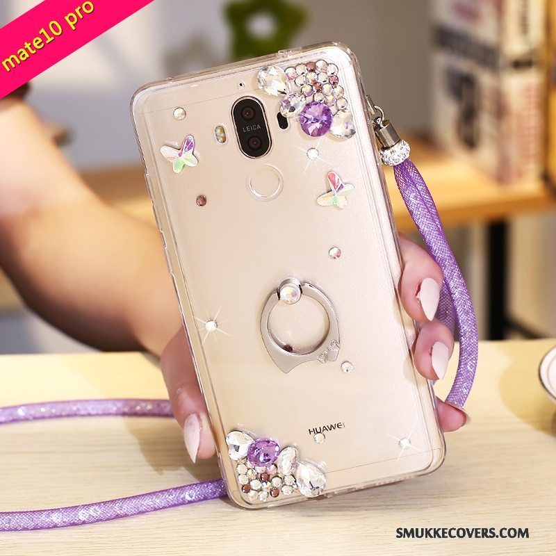 Etui Huawei Mate 10 Pro Beskyttelse Telefonrød, Cover Huawei Mate 10 Pro Strass