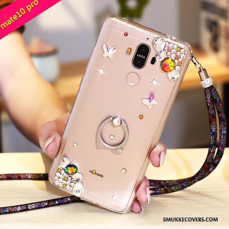 Etui Huawei Mate 10 Pro Beskyttelse Telefonrød, Cover Huawei Mate 10 Pro Strass