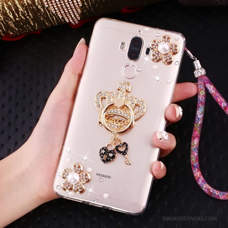 Etui Huawei Mate 10 Pro Beskyttelse Trend Hængende Ornamenter, Cover Huawei Mate 10 Pro Strass Ring Lyserød