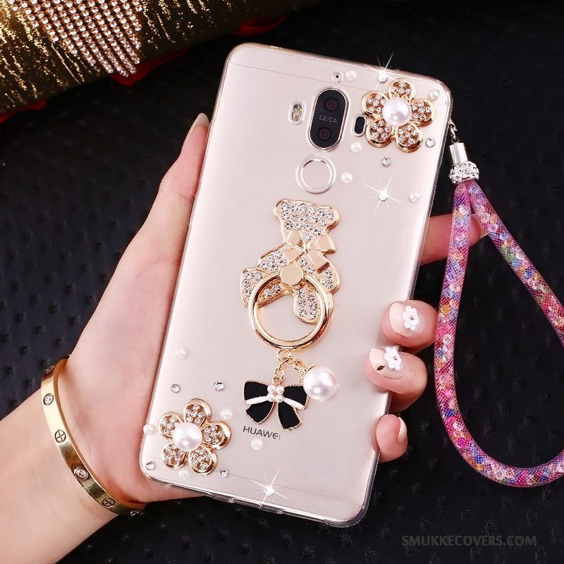 Etui Huawei Mate 10 Pro Beskyttelse Trend Hængende Ornamenter, Cover Huawei Mate 10 Pro Strass Ring Lyserød