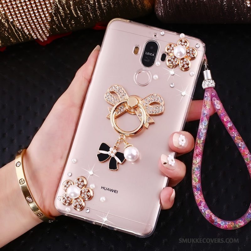 Etui Huawei Mate 10 Pro Beskyttelse Trend Hængende Ornamenter, Cover Huawei Mate 10 Pro Strass Ring Lyserød