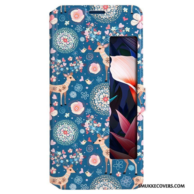 Etui Huawei Mate 10 Pro Blød Anti-fald Telefon, Cover Huawei Mate 10 Pro Læder Vinduer