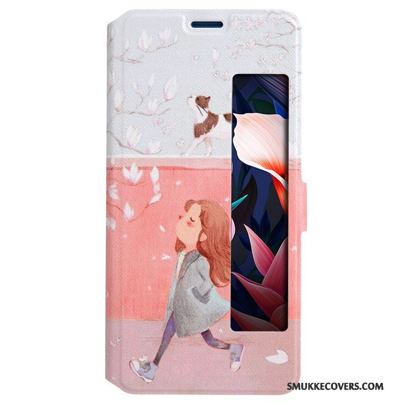 Etui Huawei Mate 10 Pro Blød Anti-fald Telefon, Cover Huawei Mate 10 Pro Læder Vinduer