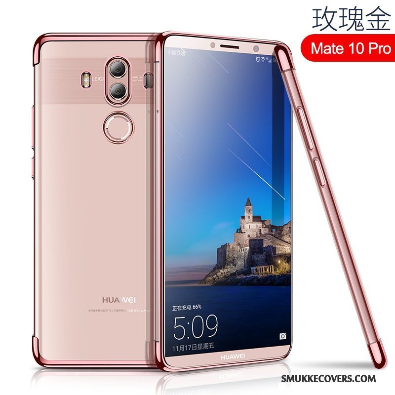 Etui Huawei Mate 10 Pro Blød Anti-fald Tynd, Cover Huawei Mate 10 Pro Tasker Telefongennemsigtig