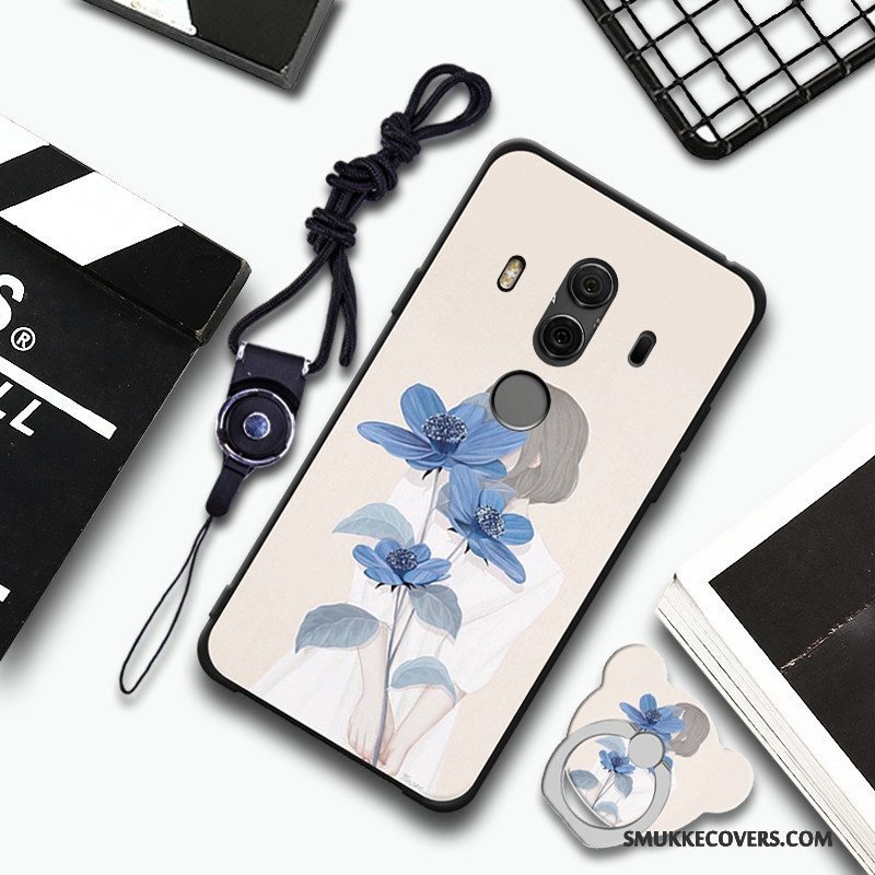 Etui Huawei Mate 10 Pro Blød Hængende Ornamenter Blå, Cover Huawei Mate 10 Pro Telefon