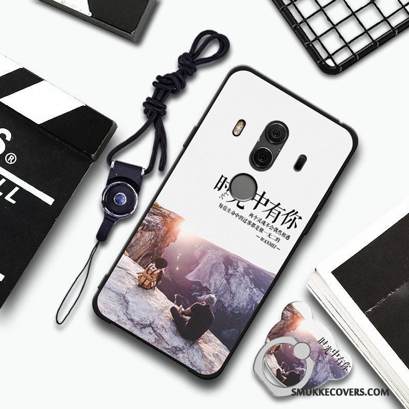 Etui Huawei Mate 10 Pro Blød Hængende Ornamenter Blå, Cover Huawei Mate 10 Pro Telefon