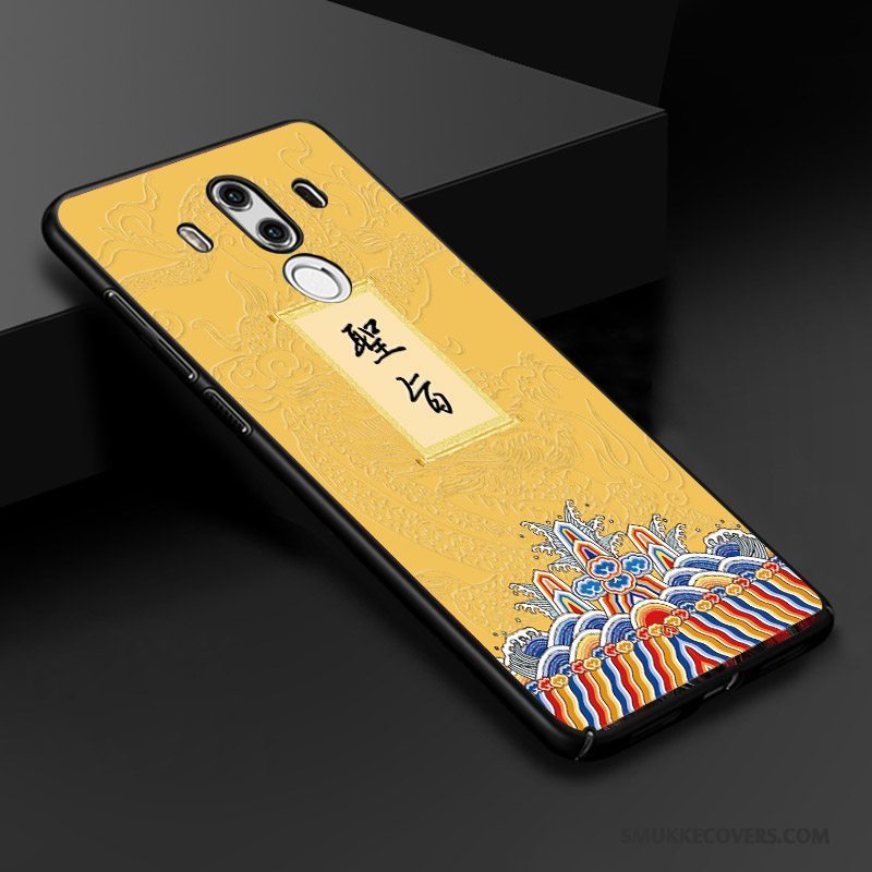 Etui Huawei Mate 10 Pro Farve Anti-fald Kinesisk Stil, Cover Huawei Mate 10 Pro Tasker Telefontredimensionale