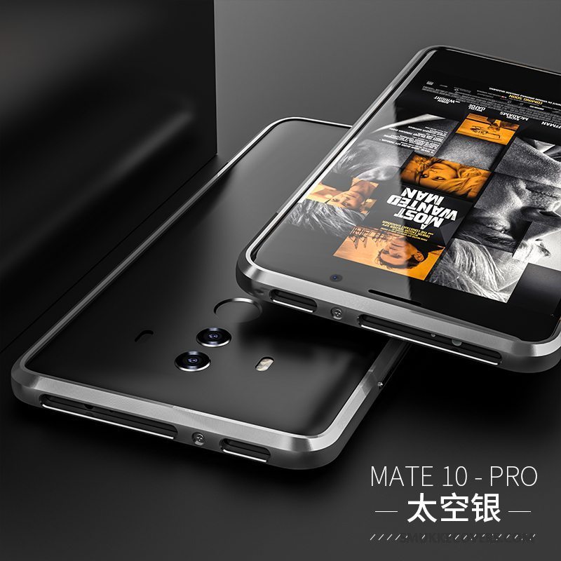 Etui Huawei Mate 10 Pro Kreativ Anti-fald Guld, Cover Huawei Mate 10 Pro Metal Ramme Trendy