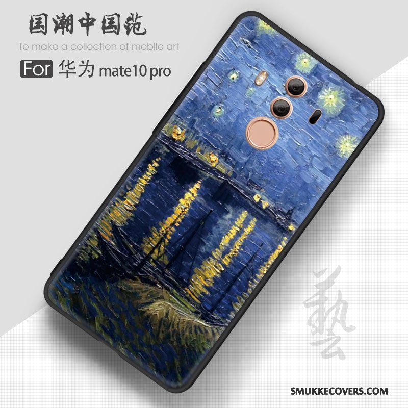 Etui Huawei Mate 10 Pro Kreativ Hængende Ornamenter Af Personlighed, Cover Huawei Mate 10 Pro Tasker Tilpas Blå