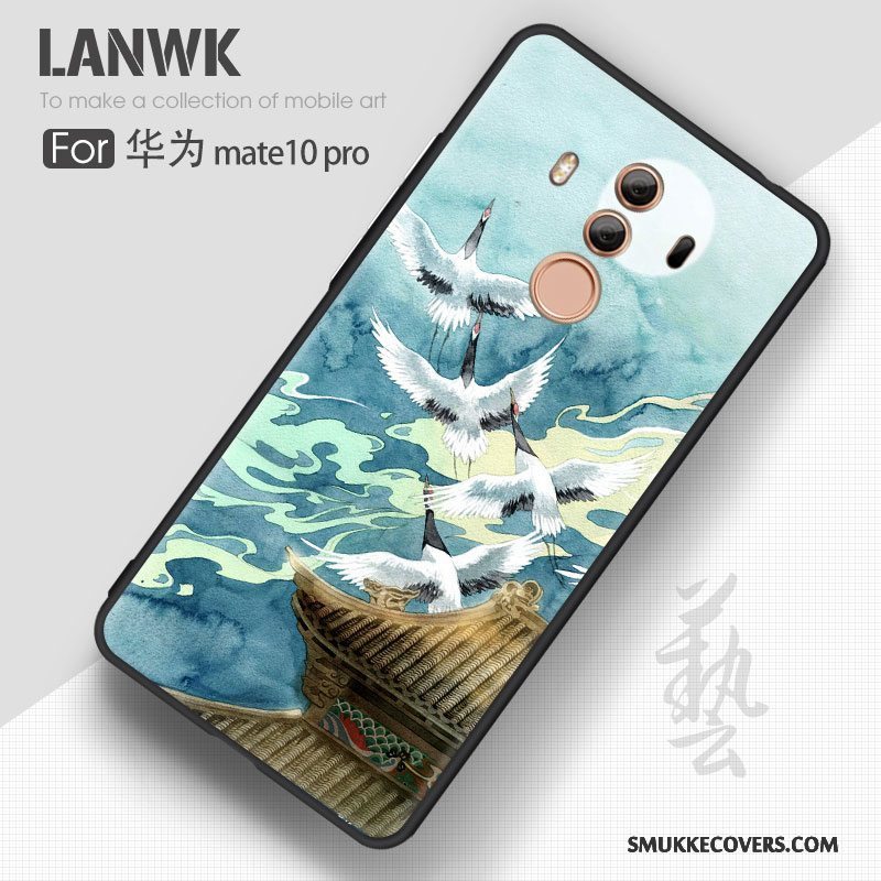 Etui Huawei Mate 10 Pro Kreativ Hængende Ornamenter Af Personlighed, Cover Huawei Mate 10 Pro Tasker Tilpas Blå