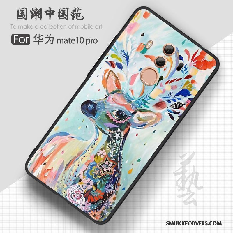 Etui Huawei Mate 10 Pro Kreativ Hængende Ornamenter Af Personlighed, Cover Huawei Mate 10 Pro Tasker Tilpas Blå