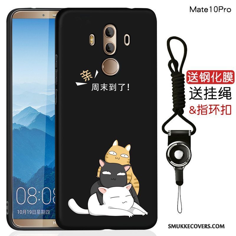 Etui Huawei Mate 10 Pro Kreativ Telefonsort, Cover Huawei Mate 10 Pro Blød Anti-fald Af Personlighed