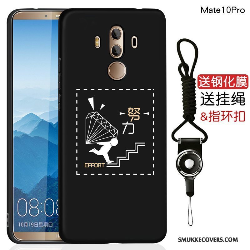 Etui Huawei Mate 10 Pro Kreativ Telefonsort, Cover Huawei Mate 10 Pro Blød Anti-fald Af Personlighed