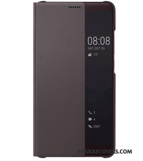 Etui Huawei Mate 10 Pro Læder Vækstdvale Blå, Cover Huawei Mate 10 Pro Beskyttelse Telefon