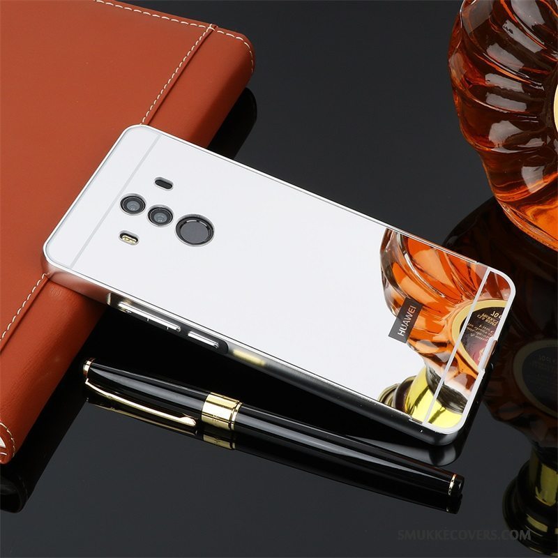 Etui Huawei Mate 10 Pro Metal Lyserød Telefon, Cover Huawei Mate 10 Pro Beskyttelse Spejl