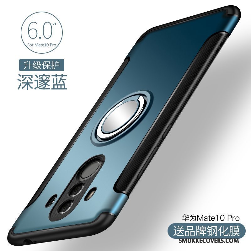 Etui Huawei Mate 10 Pro Silikone Anti-fald Af Personlighed, Cover Huawei Mate 10 Pro Telefonmørkeblå