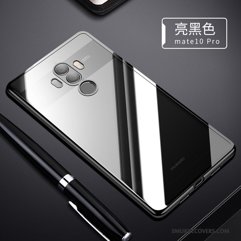 Etui Huawei Mate 10 Pro Silikone Guld Trend, Cover Huawei Mate 10 Pro Blød Tynd Telefon