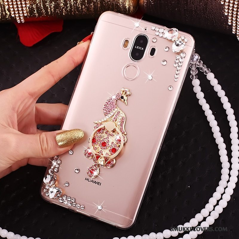 Etui Huawei Mate 10 Pro Silikone Hængende Ornamenter Blå, Cover Huawei Mate 10 Pro Tasker Butterfly Telefon