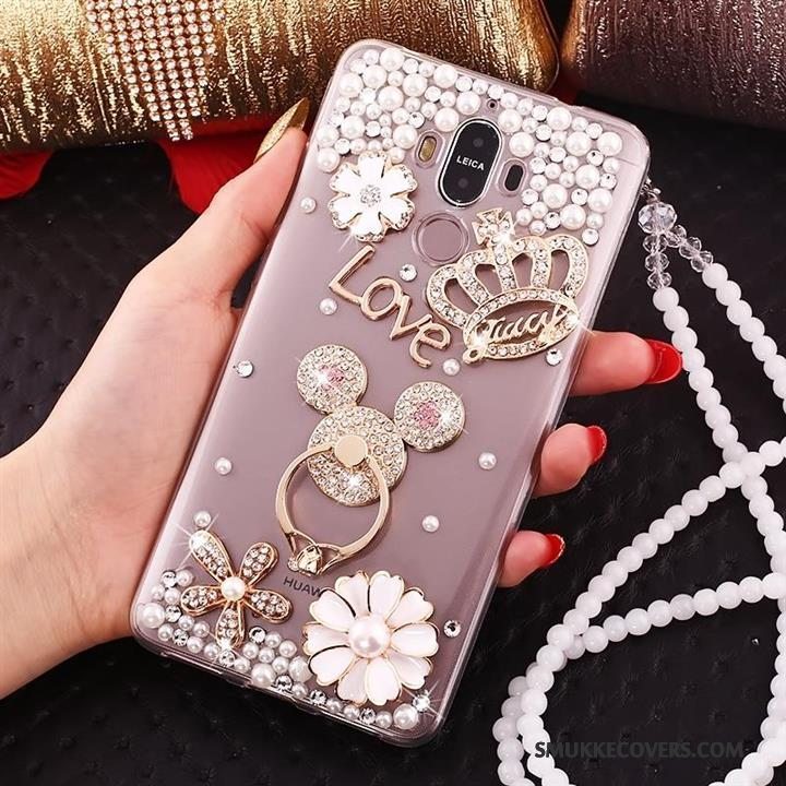 Etui Huawei Mate 10 Pro Silikone Hængende Ornamenter Blå, Cover Huawei Mate 10 Pro Tasker Butterfly Telefon