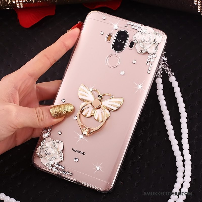 Etui Huawei Mate 10 Pro Silikone Hængende Ornamenter Blå, Cover Huawei Mate 10 Pro Tasker Butterfly Telefon