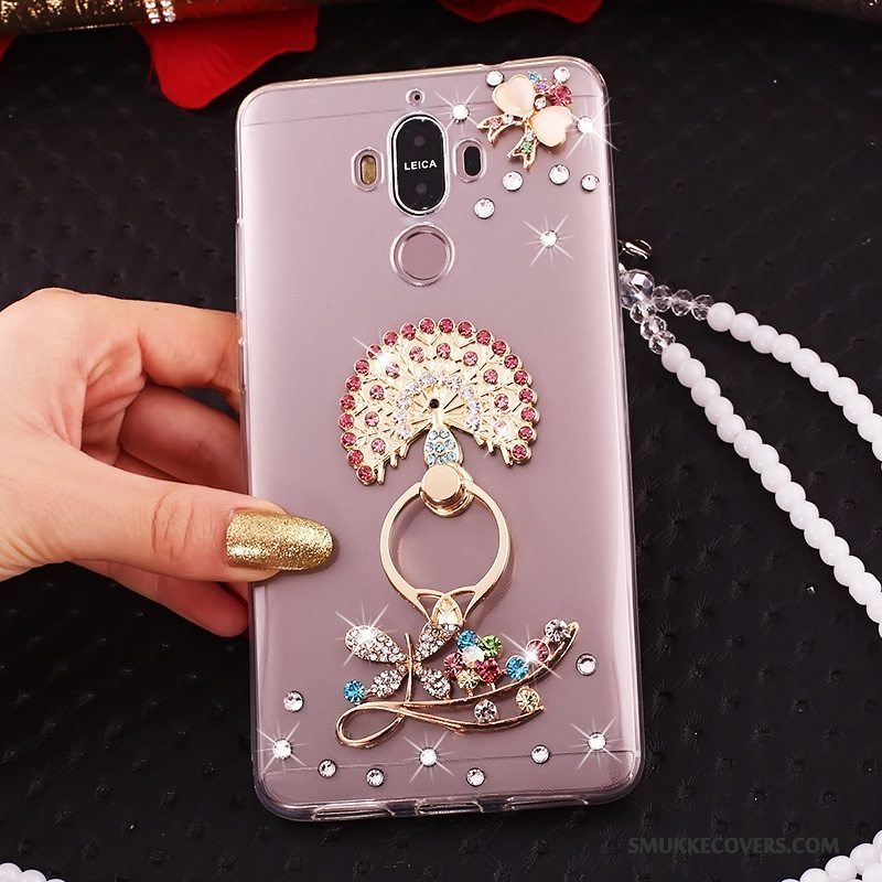 Etui Huawei Mate 10 Pro Silikone Hængende Ornamenter Blå, Cover Huawei Mate 10 Pro Tasker Butterfly Telefon