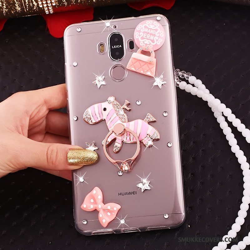 Etui Huawei Mate 10 Pro Silikone Hængende Ornamenter Blå, Cover Huawei Mate 10 Pro Tasker Butterfly Telefon