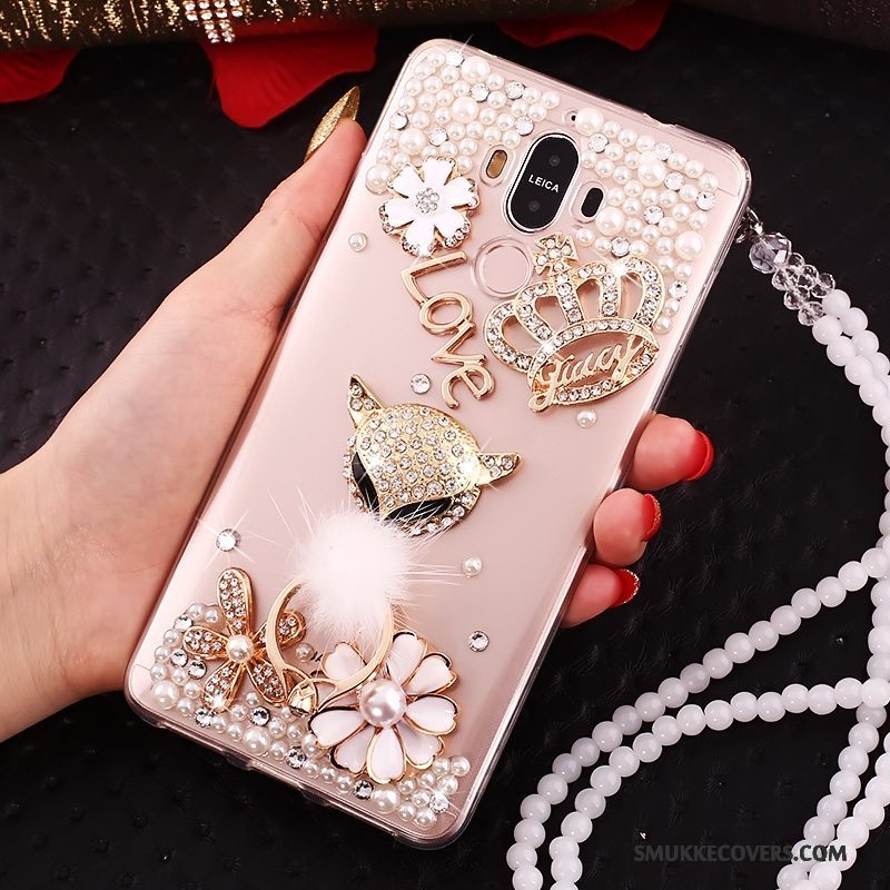 Etui Huawei Mate 10 Pro Silikone Hængende Ornamenter Blå, Cover Huawei Mate 10 Pro Tasker Butterfly Telefon