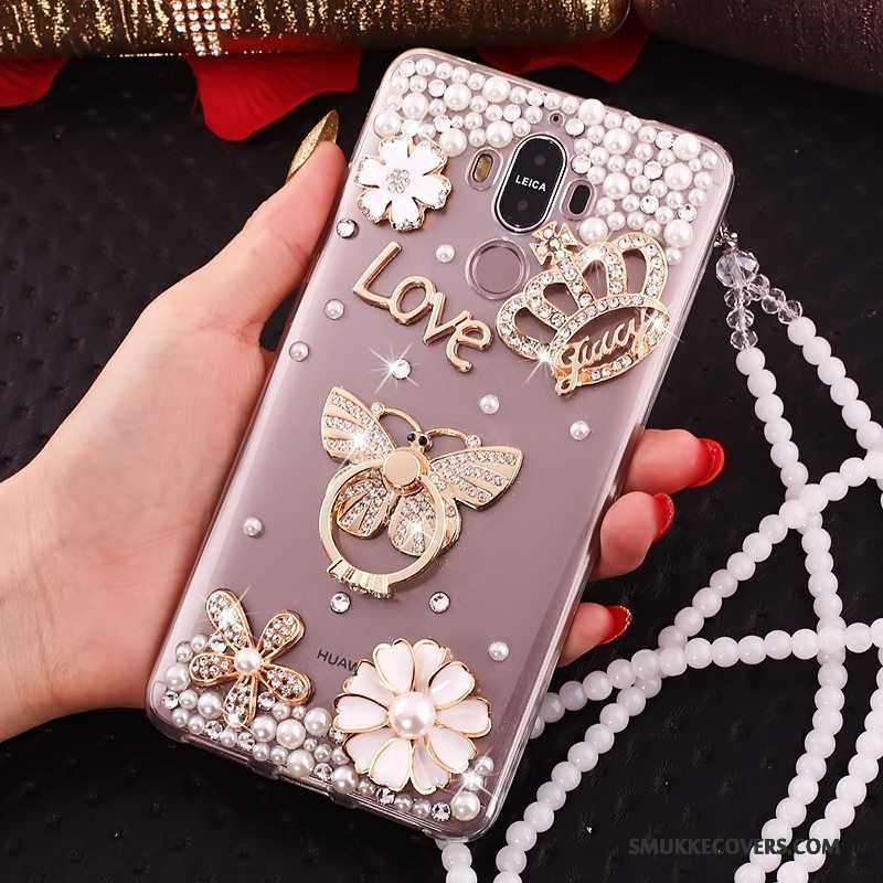 Etui Huawei Mate 10 Pro Silikone Hængende Ornamenter Blå, Cover Huawei Mate 10 Pro Tasker Butterfly Telefon