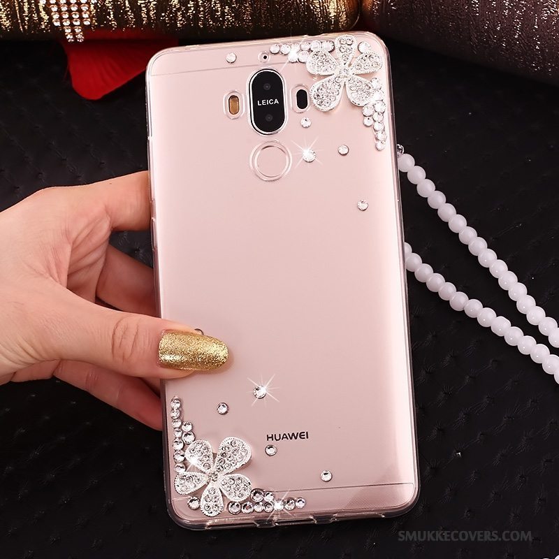 Etui Huawei Mate 10 Pro Silikone Hængende Ornamenter Blå, Cover Huawei Mate 10 Pro Tasker Butterfly Telefon