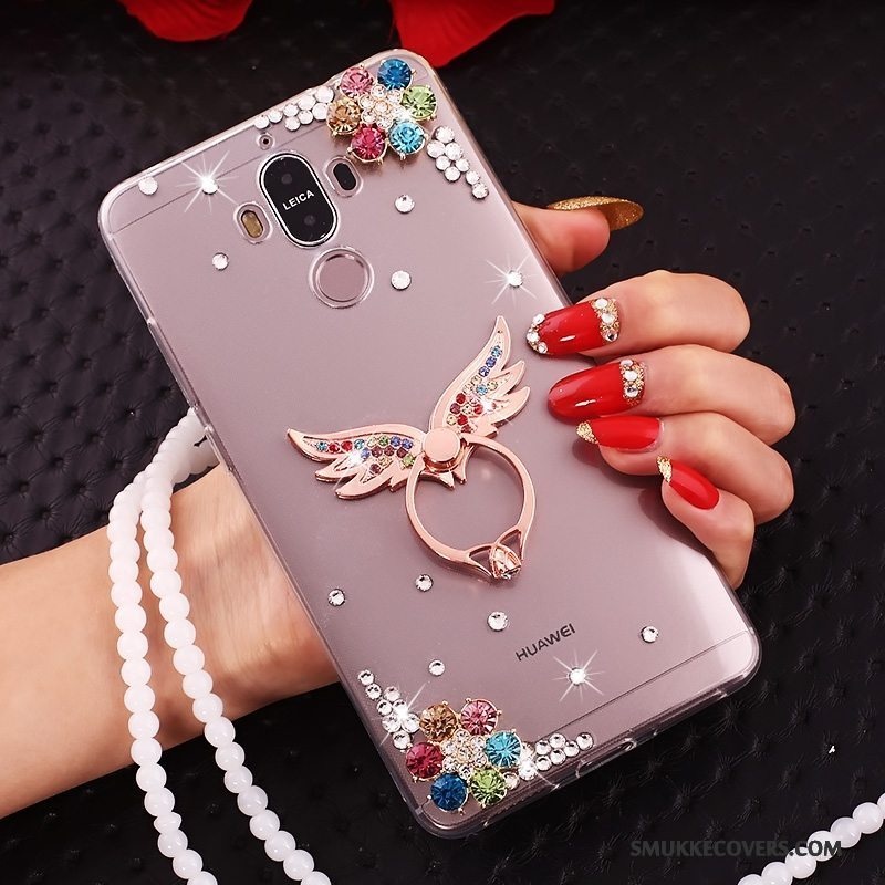 Etui Huawei Mate 10 Pro Silikone Hængende Ornamenter Blå, Cover Huawei Mate 10 Pro Tasker Butterfly Telefon