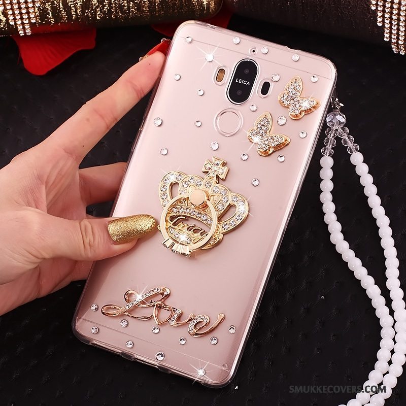 Etui Huawei Mate 10 Pro Silikone Hængende Ornamenter Blå, Cover Huawei Mate 10 Pro Tasker Butterfly Telefon