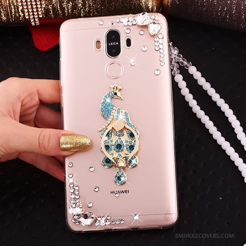 Etui Huawei Mate 10 Pro Silikone Hængende Ornamenter Blå, Cover Huawei Mate 10 Pro Tasker Butterfly Telefon