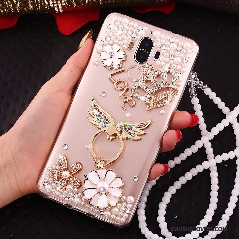 Etui Huawei Mate 10 Pro Silikone Hængende Ornamenter Blå, Cover Huawei Mate 10 Pro Tasker Butterfly Telefon