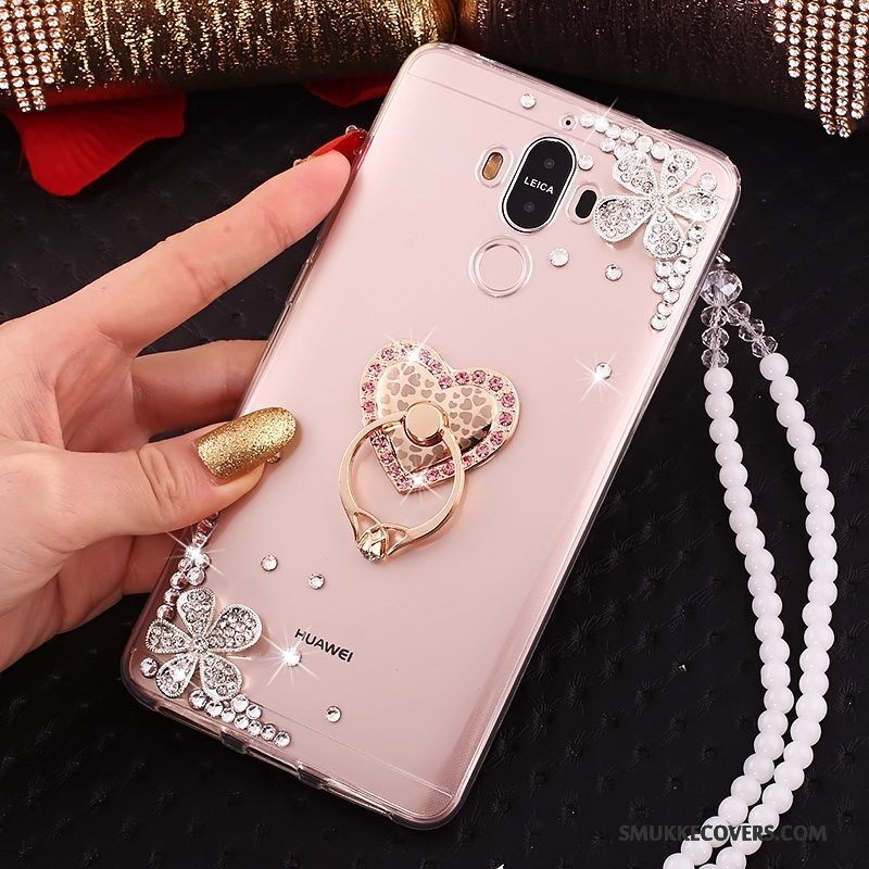 Etui Huawei Mate 10 Pro Silikone Hængende Ornamenter Blå, Cover Huawei Mate 10 Pro Tasker Butterfly Telefon