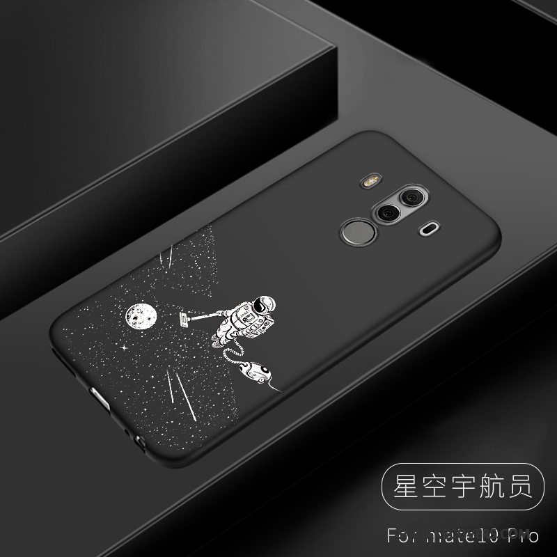 Etui Huawei Mate 10 Pro Silikone Hængende Ornamenter Sort, Cover Huawei Mate 10 Pro Telefon
