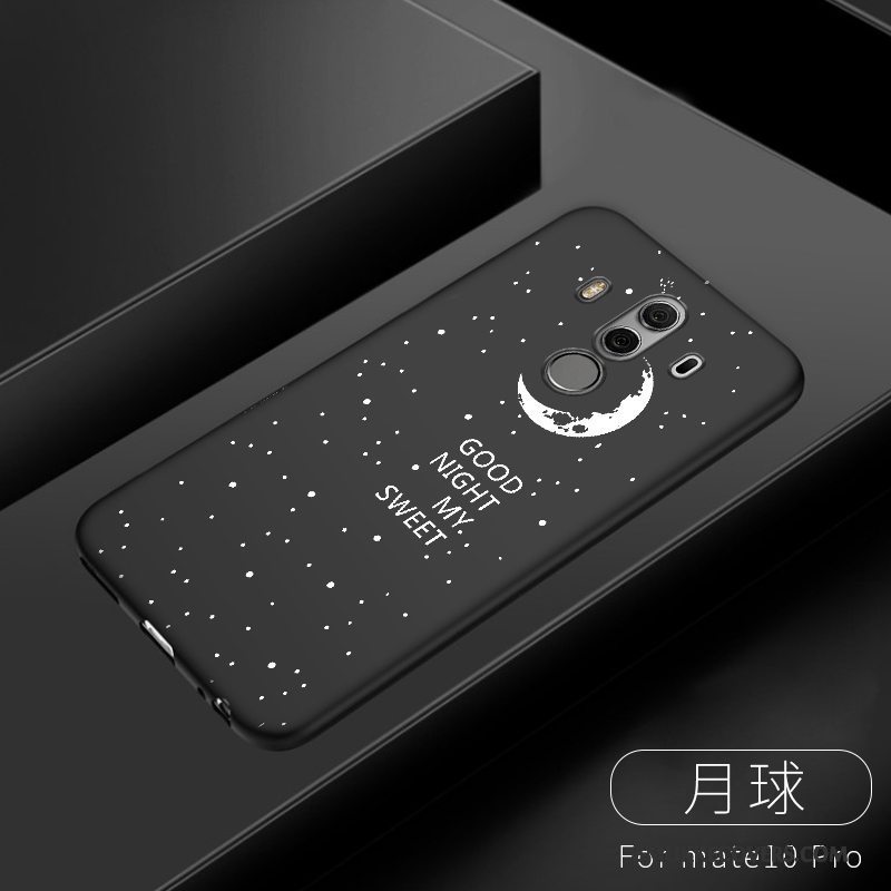 Etui Huawei Mate 10 Pro Silikone Hængende Ornamenter Sort, Cover Huawei Mate 10 Pro Telefon