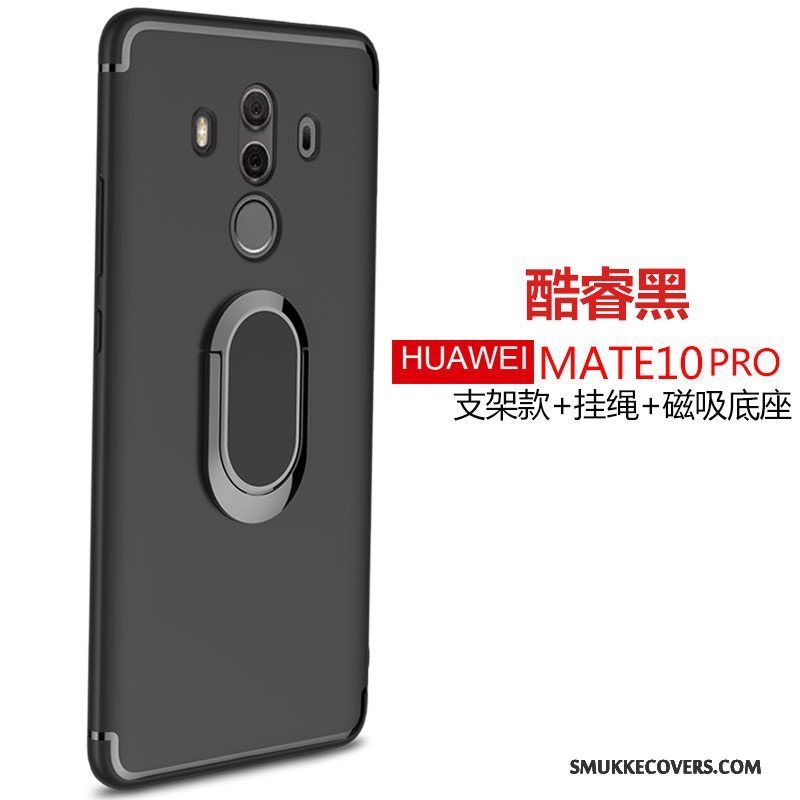 Etui Huawei Mate 10 Pro Silikone Hængende Ornamenter Telefon, Cover Huawei Mate 10 Pro Blød Nubuck Ring