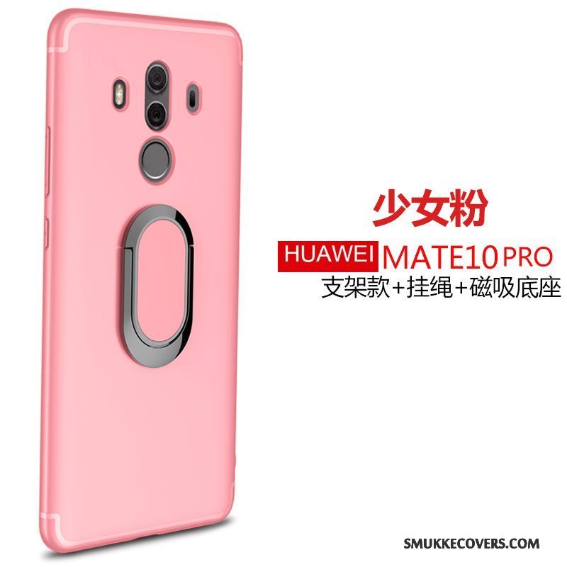 Etui Huawei Mate 10 Pro Silikone Hængende Ornamenter Telefon, Cover Huawei Mate 10 Pro Blød Nubuck Ring