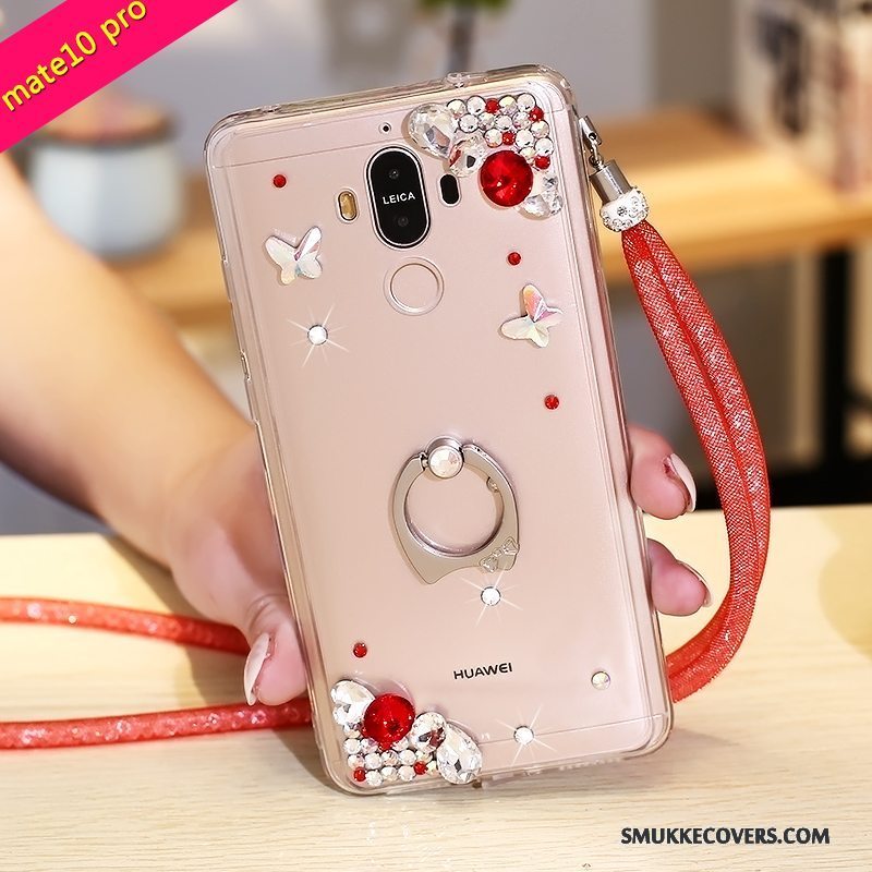 Etui Huawei Mate 10 Pro Strass Lilla, Cover Huawei Mate 10 Pro Beskyttelse