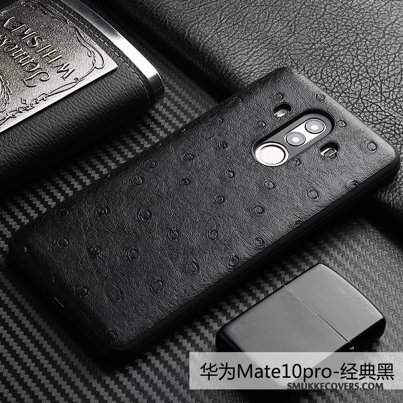 Etui Huawei Mate 10 Pro Tasker Anti-fald Telefon, Cover Huawei Mate 10 Pro Læder Kvalitet Business