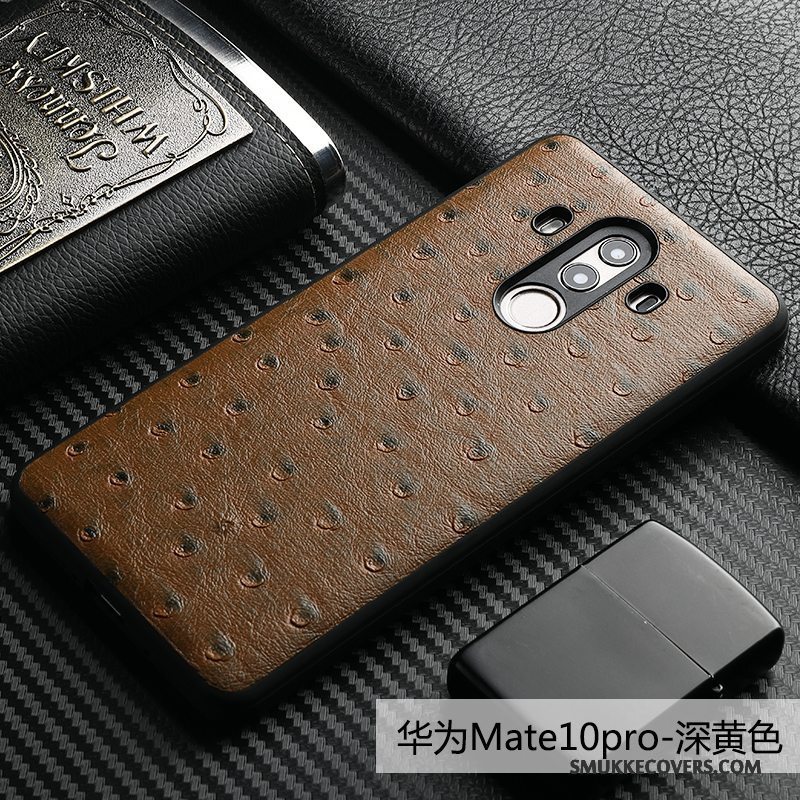 Etui Huawei Mate 10 Pro Tasker Anti-fald Telefon, Cover Huawei Mate 10 Pro Læder Kvalitet Business