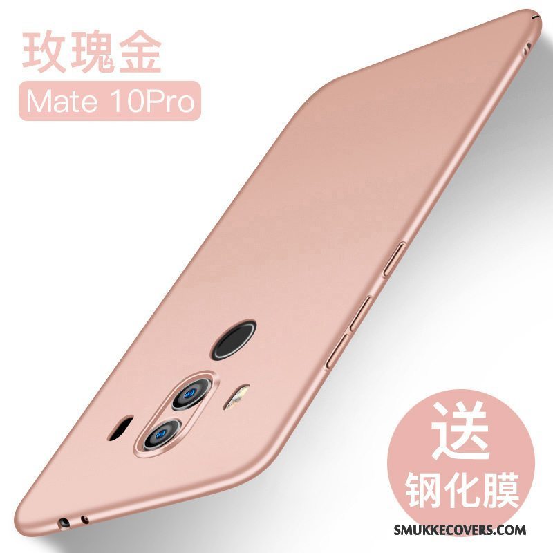 Etui Huawei Mate 10 Pro Tasker Anti-fald Telefon, Cover Huawei Mate 10 Pro Silikone Nubuck Sort