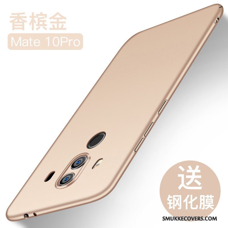 Etui Huawei Mate 10 Pro Tasker Anti-fald Telefon, Cover Huawei Mate 10 Pro Silikone Nubuck Sort