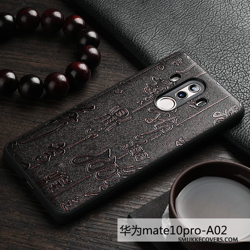 Etui Huawei Mate 10 Pro Tasker Kvalitet Business, Cover Huawei Mate 10 Pro Læder Telefonanti-fald