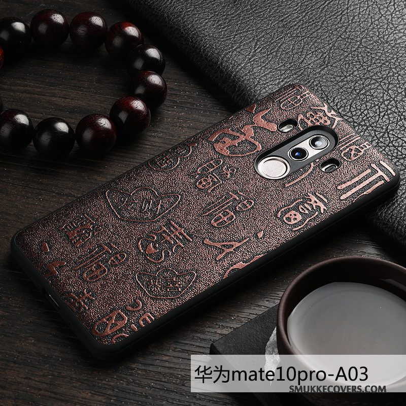 Etui Huawei Mate 10 Pro Tasker Kvalitet Business, Cover Huawei Mate 10 Pro Læder Telefonanti-fald