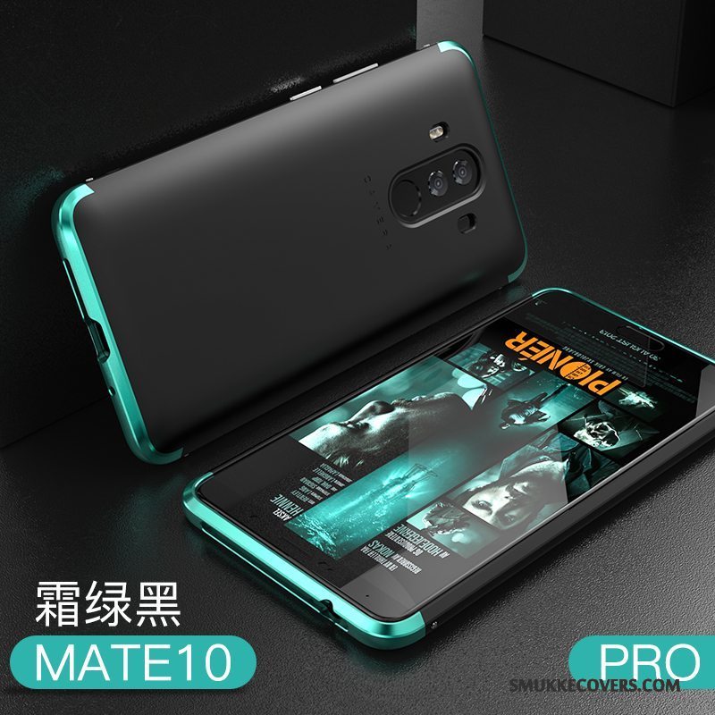 Etui Huawei Mate 10 Pro Tasker Nubuck Anti-fald, Cover Huawei Mate 10 Pro Metal Telefonrød